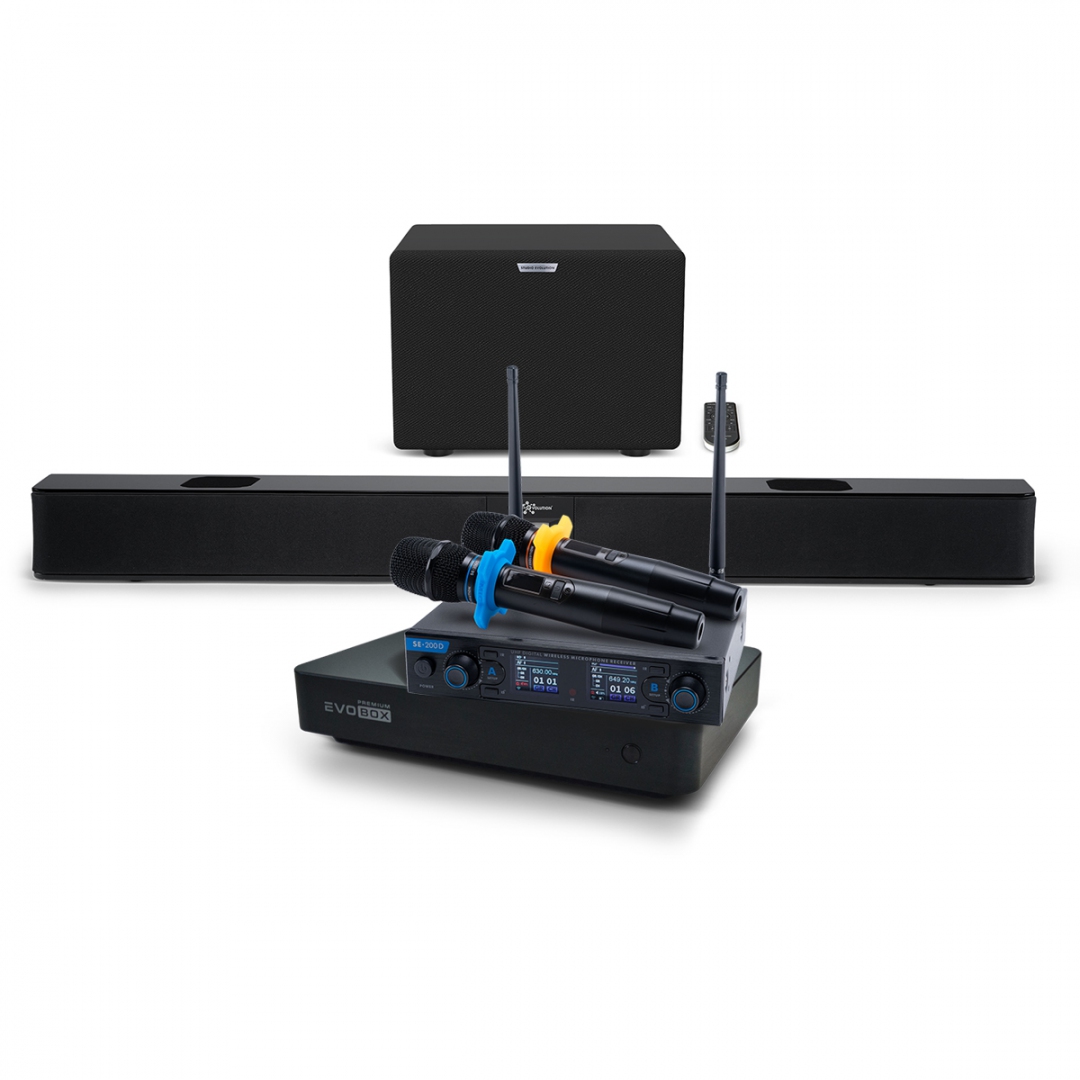 Hi-End караоке-система EVOBOX Premium + EvoSoundBar (саундбар с караоке) в Саратовской области