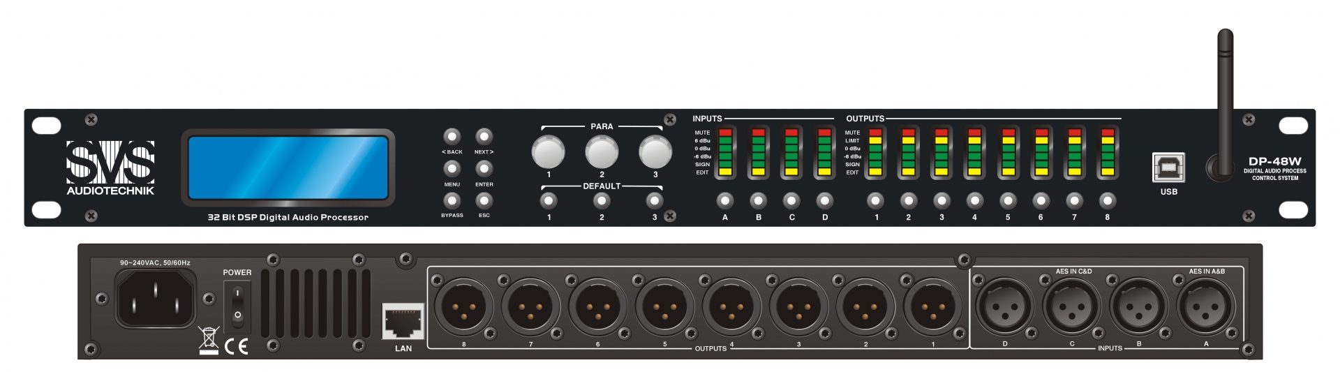 SVS Audiotechnik DP-48W Цифровой процессор: 4 входа 8 выходов в Саратовской области