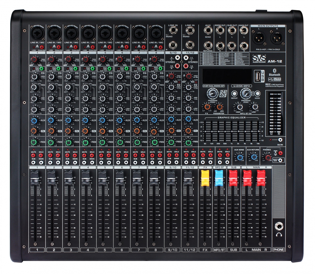 SVS Audiotechnik mixers AM-12 Микшерный пульт аналоговый, 12-канальный в Саратовской области